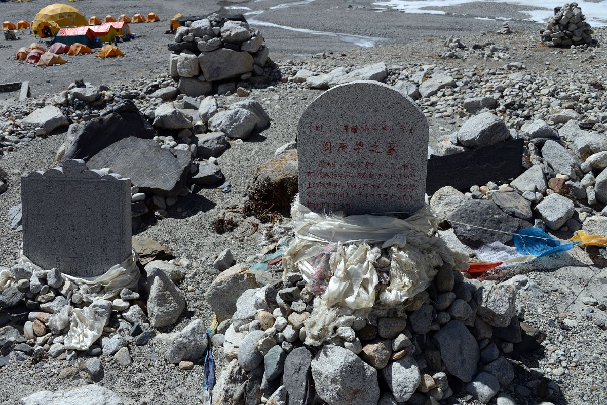 53 Memorials To Chinese Climbers At Mount Everest North Face Base Camp